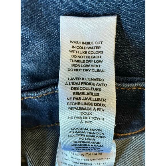 Good American Power Stretch Pull-On Straight Jeans Women’s Size 3 Indigo Blue - Picture 11 of 11